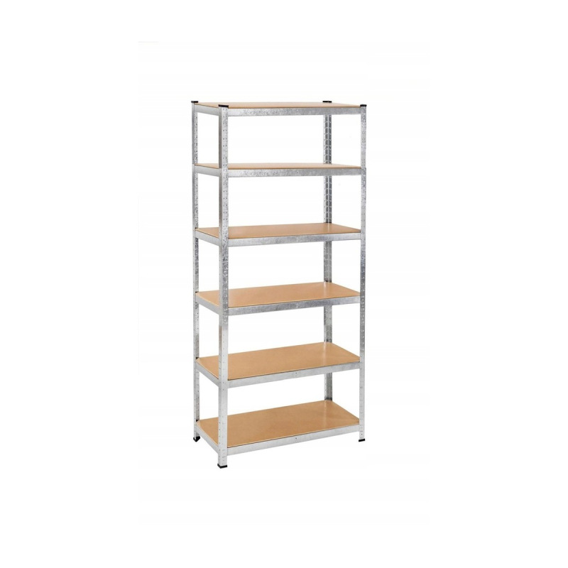 Pozinkovaný regál so 6-imi poličkami MDF - 222x110x50cm - NAJLACNEJŠIE V SR !!!